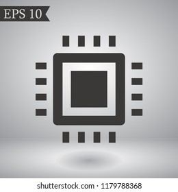chip vector icon 10 eps
