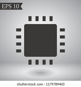 chip vector icon 10 eps