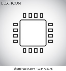 chip vector icon 10 eps