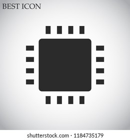 chip vector icon 10 eps