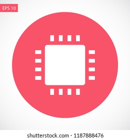 chip vector icon 10 eps