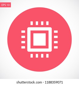 chip vector icon 10 eps