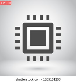 chip vector icon 10 eps