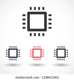 chip vector icon 10 eps