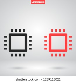 chip vector icon 10 eps