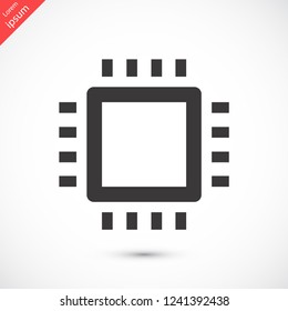 chip vector icon 10 eps