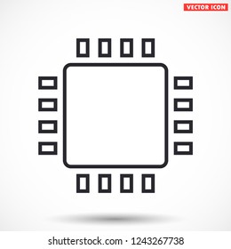 chip vector icon 10 eps