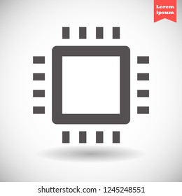 chip vector icon 10 eps