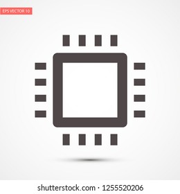 chip vector icon 10 eps