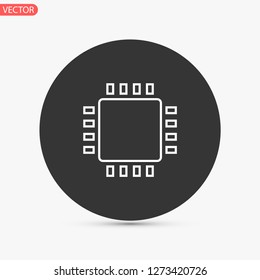 chip vector icon 10 eps