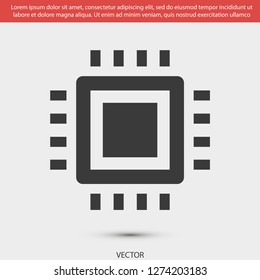 chip vector icon 10 eps