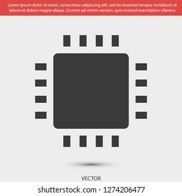 chip vector icon 10 eps