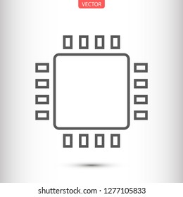 chip vector icon 10 eps