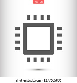 chip vector icon 10 eps