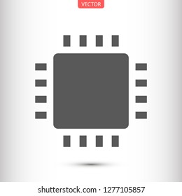 chip vector icon 10 eps