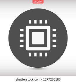chip vector icon 10 eps