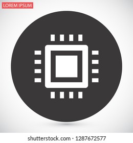 chip vector icon 10 eps