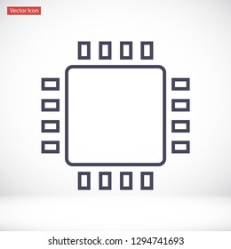 chip vector icon 10 eps