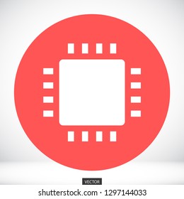 chip vector icon 10 eps