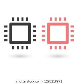 chip vector icon 10 eps