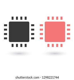 chip vector icon 10 eps