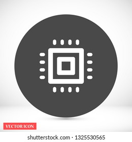 chip vector icon 10 eps