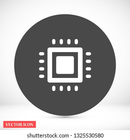 chip vector icon 10 eps