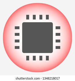 chip vector icon 10 eps