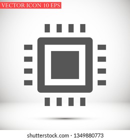 chip vector icon 10 eps