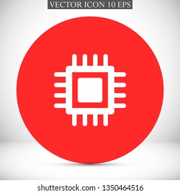 chip vector icon 10 eps