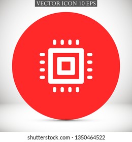 chip vector icon 10 eps