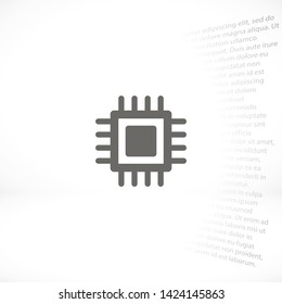 chip vector icon 10 eps , Lorem ipsum Flat design