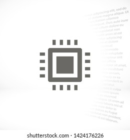 chip vector icon 10 eps , Lorem ipsum Flat design