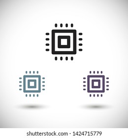chip vector icon 10 eps 