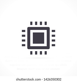 chip vector icon 10 eps , Lorem ipsum Flat design