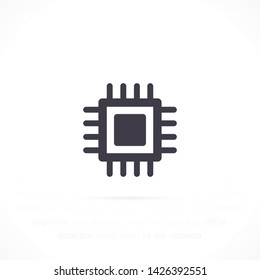 chip vector icon 10 eps , Lorem ipsum Flat design