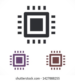 chip vector icon 10 eps , Lorem ipsum Flat design