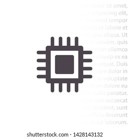 chip vector icon 10 eps , Lorem ipsum Flat design