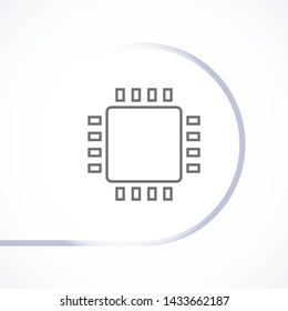 chip vector icon 10 eps , Lorem ipsum Flat design