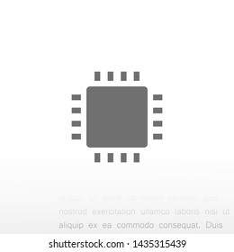 chip vector icon 10 eps , Lorem ipsum Flat design