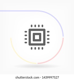 chip vector icon 10 eps , Lorem ipsum Flat design
