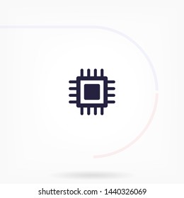 chip vector icon 10 eps , Lorem ipsum Flat design