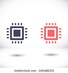 chip vector icon 10 eps , Lorem ipsum Flat design