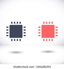 chip vector icon 10 eps , Lorem ipsum Flat design