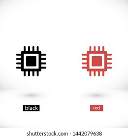 chip vector icon 10 eps , Lorem ipsum Flat design
