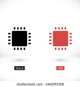 chip vector icon 10 eps , Lorem ipsum Flat design