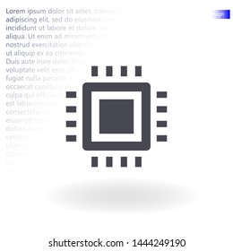 chip vector icon 10 eps , Lorem ipsum Flat design