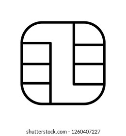 Chip vector icon