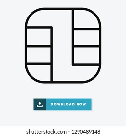 Chip vector icon