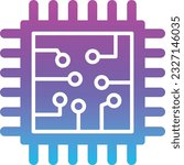 Chip vector icon. Can be used for printing, mobile and web applications.